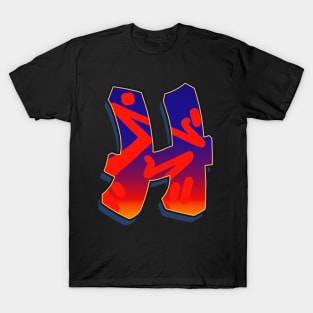 Letter H - Night Sky T-Shirt